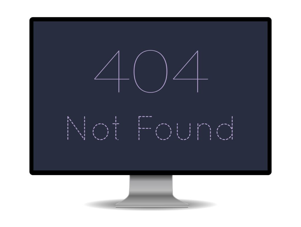 monitor, 404, error
